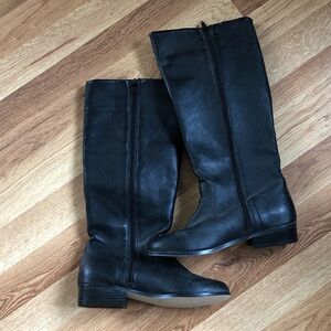 Classique black leather boots size 5.5
